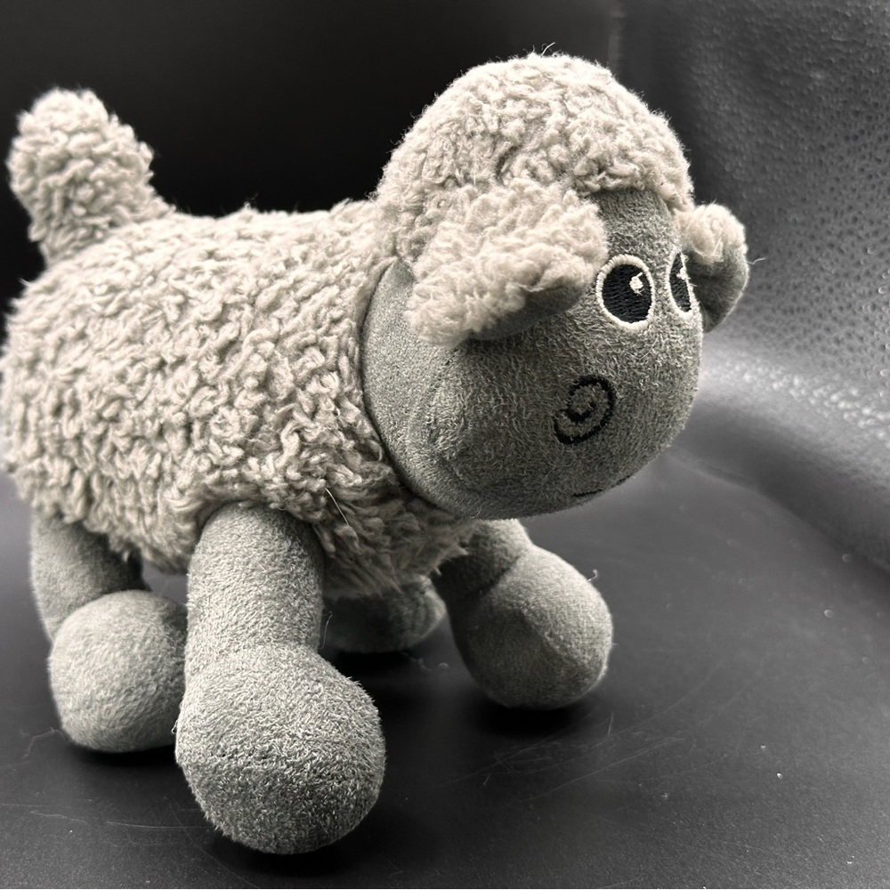 Sherpa CVS Exclusive Retired‎ Grey Embroidered  7" Stuffed Squeaky Plush Dog Toy - Picture 16 of 16